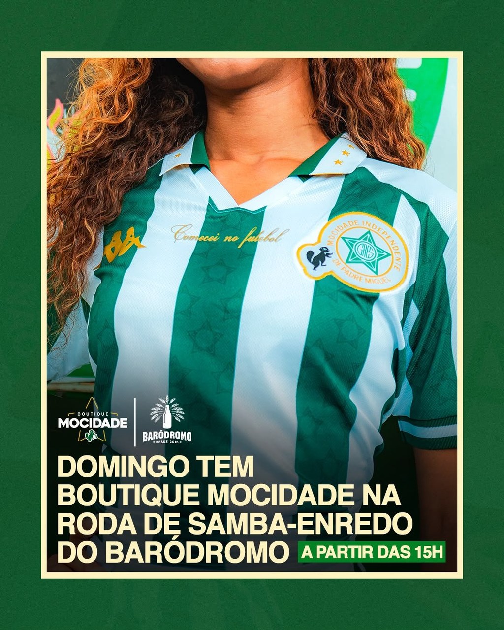 Domingo de samba, enredo e comprinhas no Baródromo com a Mocidade