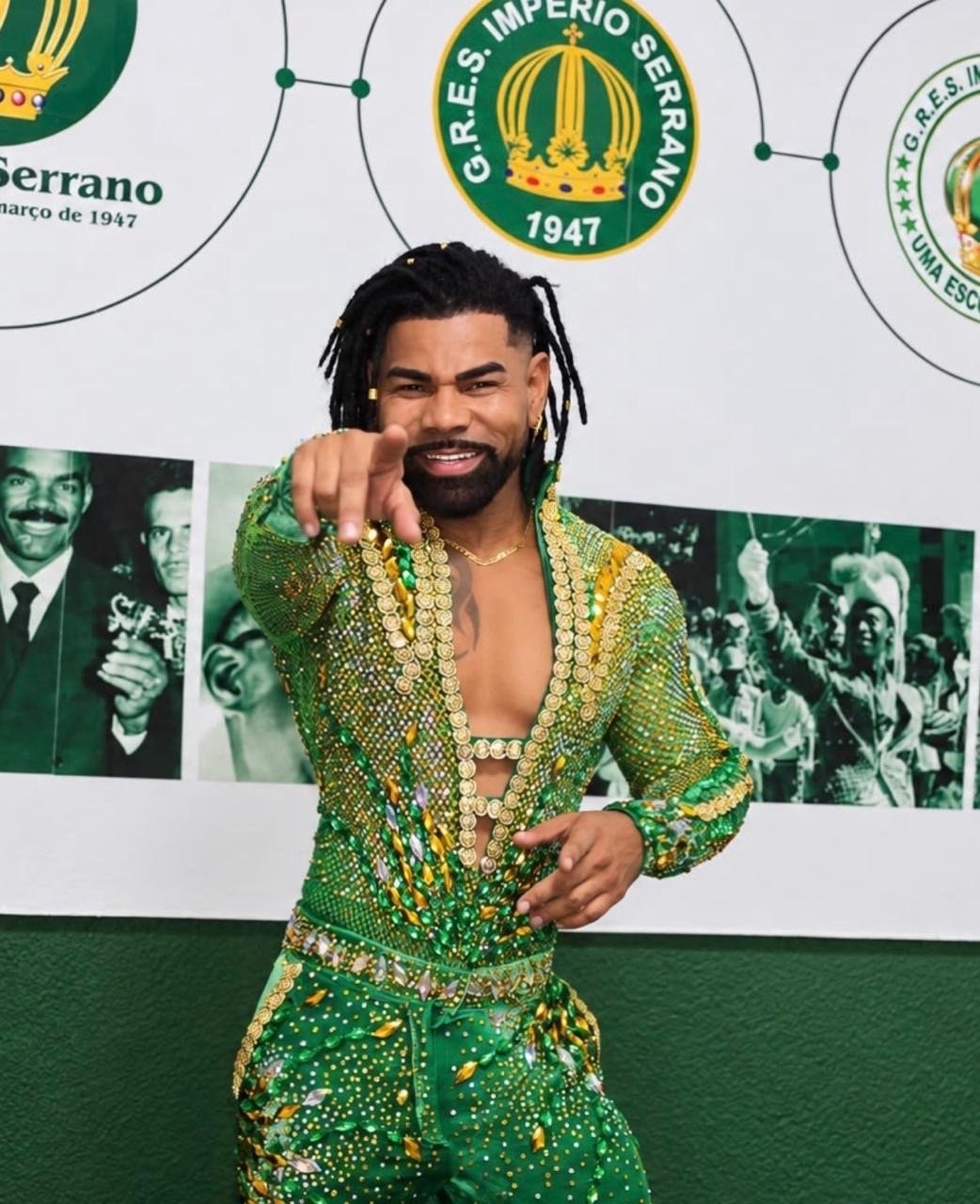 Império Serrano coroa Anderson Reis como novo muso para o Carnaval 2027