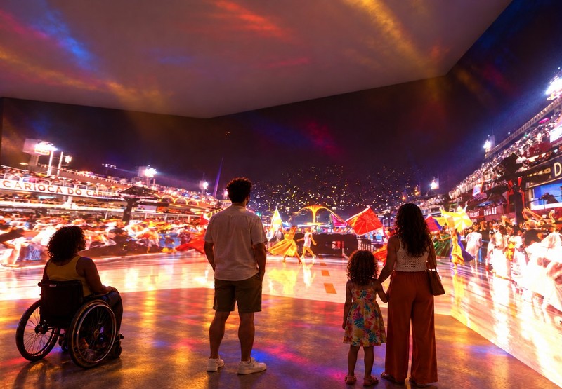 Cidade do Samba ganha exposição imersiva inédita sobre a história do Carnaval