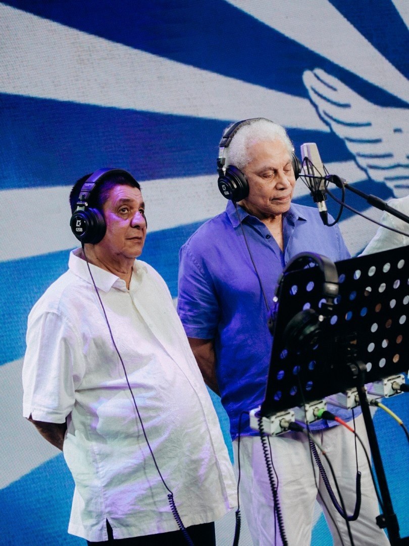 Paulinho da Viola, Zeca Pagodinho e Diogo Nogueira gravaram o samba da Portela em homenagem a Monarco