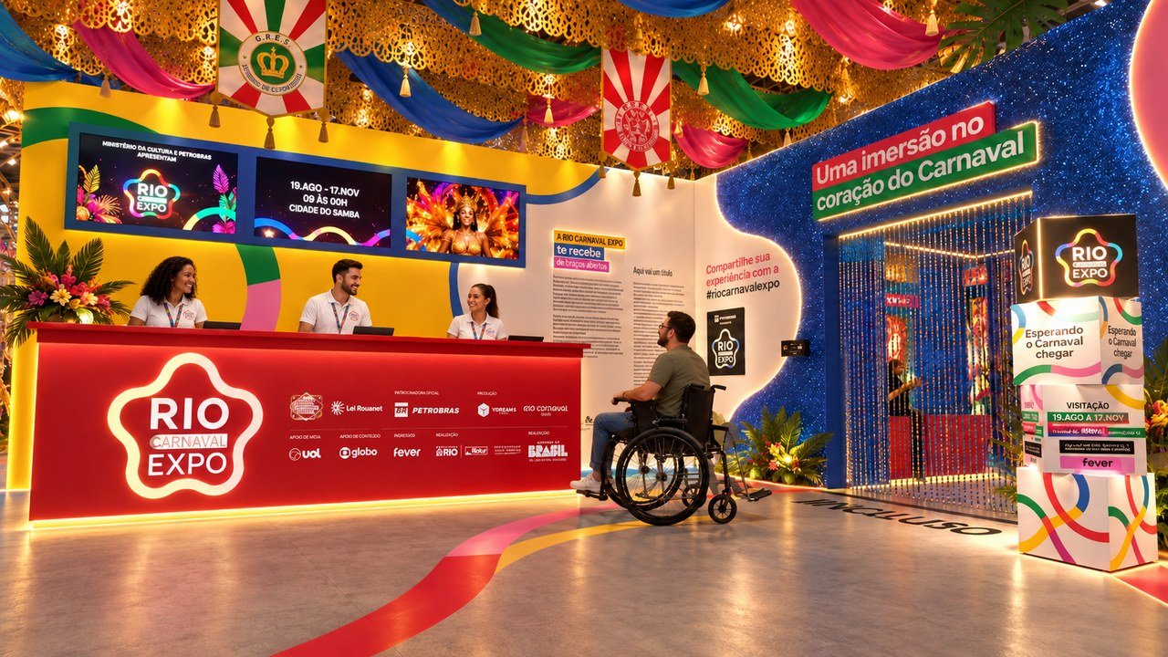 Rio Carnaval Expo leva imersão sobre as escolas de samba para a Cidade do Samba